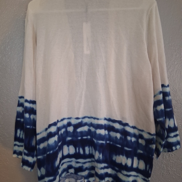 Chico's NWT Ava Wash Alabaster Cardigan Sweater XL - Picture 7 of 7